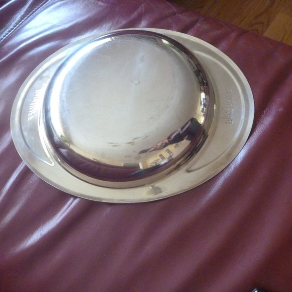 BergHOFF 18/10 Polished Stainless Steel Designer Low Serving Bowl Plate Vintage - Picture 7 of 7